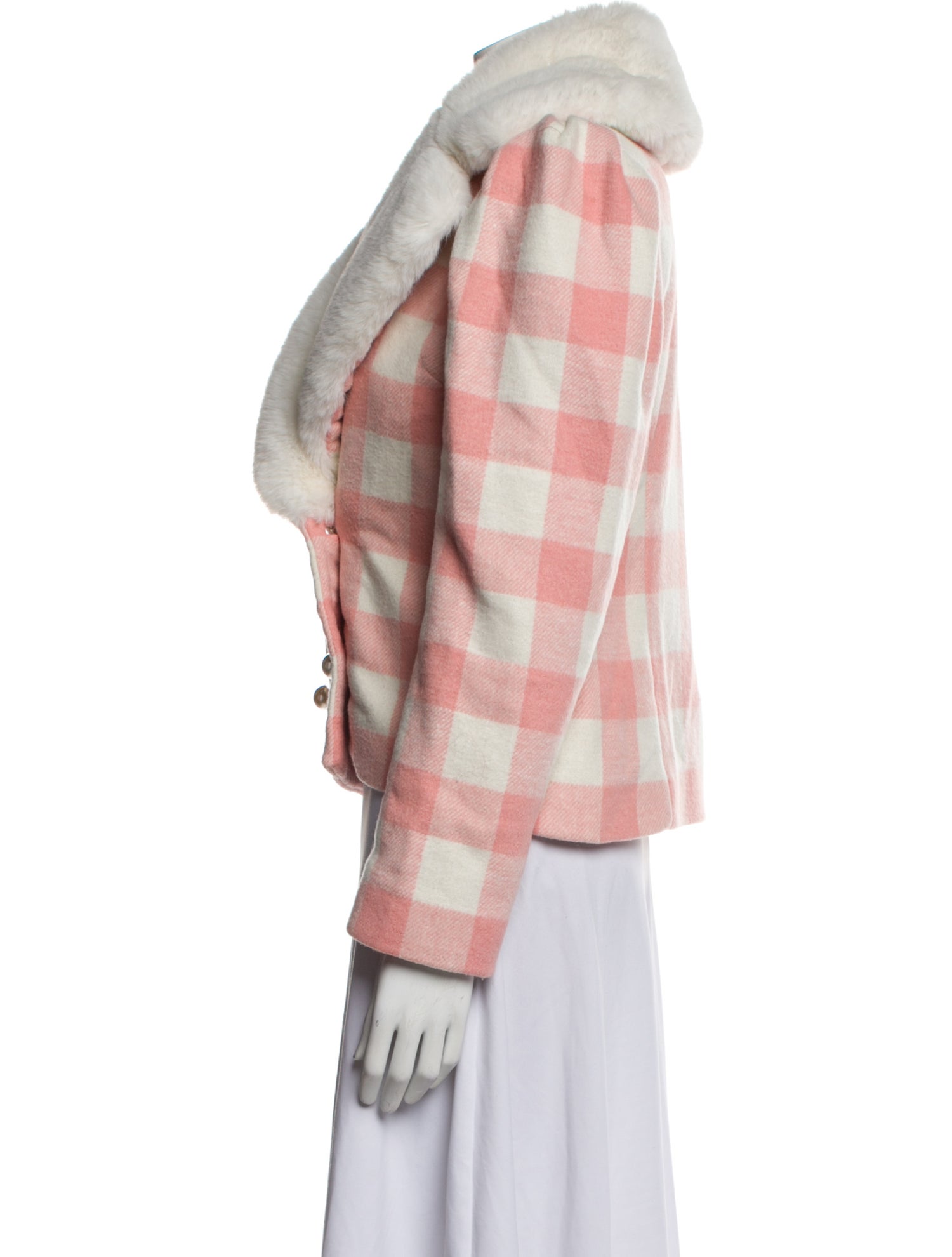 LoveShackFancy Plaid Print Coat