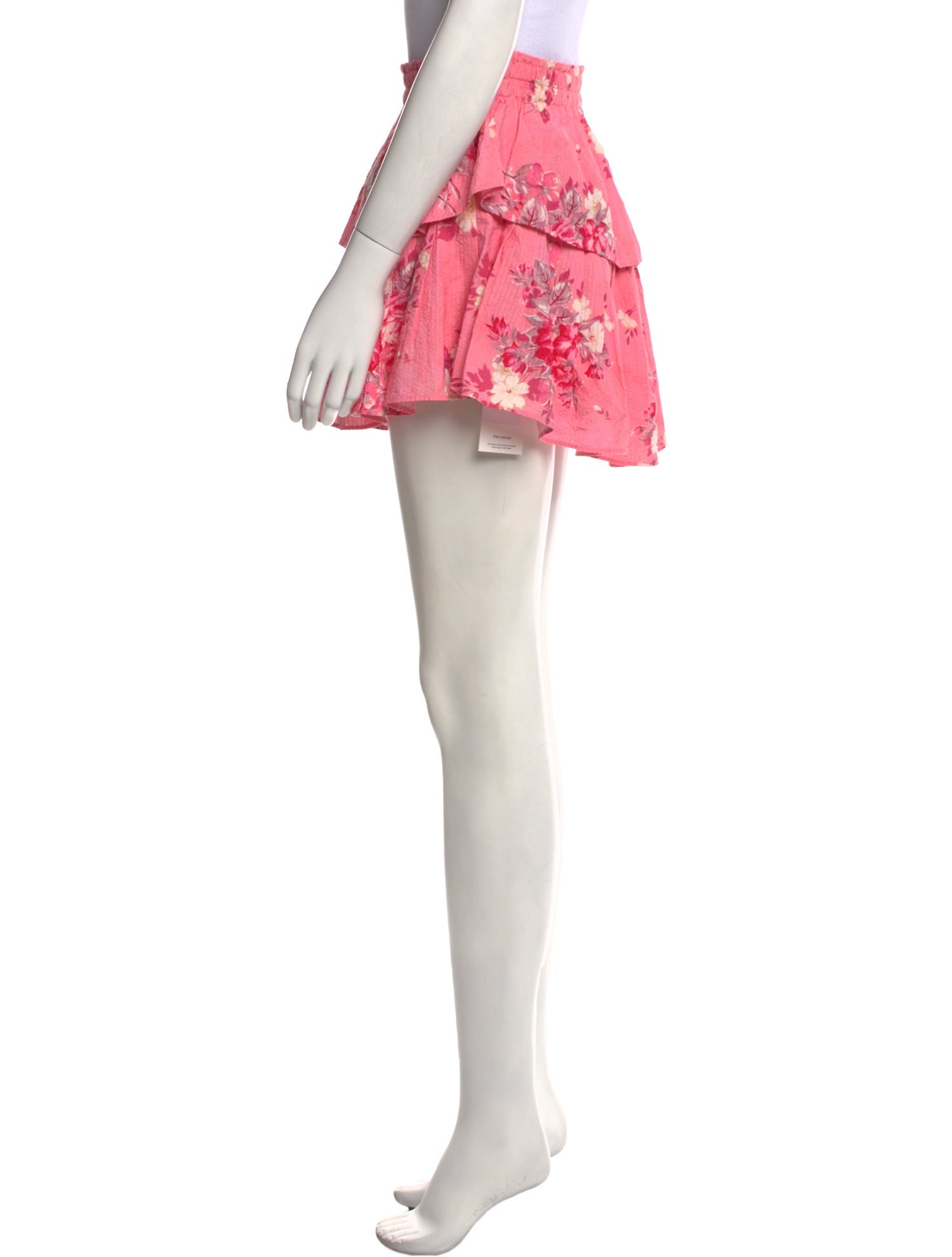 LoveShackFancy Floral Print Mini Skirt w/ Tags