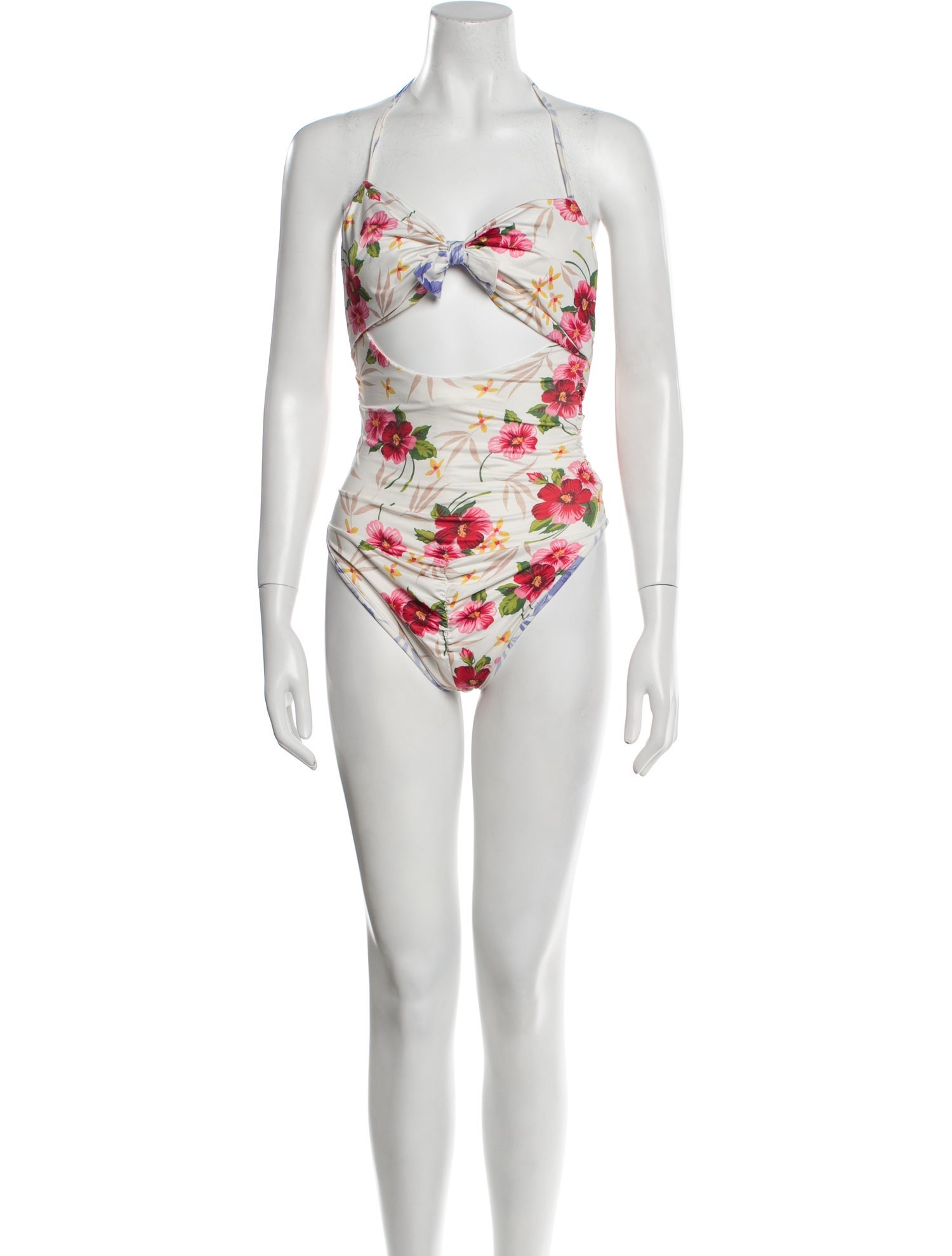 LoveShackFancy Printed Bow Accents One-Piece