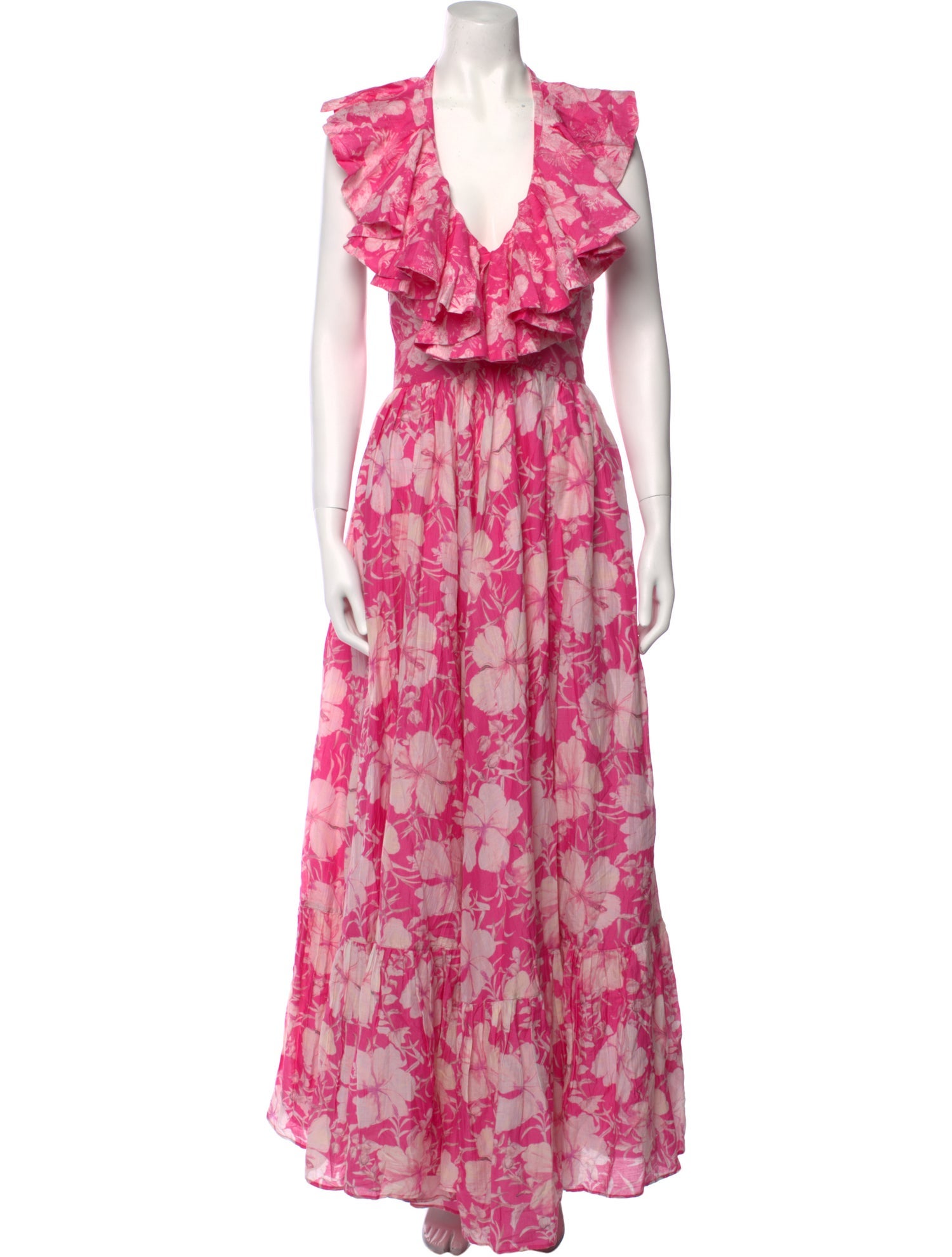 LoveShackFancy Floral Print Long Dress w/ Tags