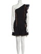 LoveShackFancy One-Shoulder Mini Dress