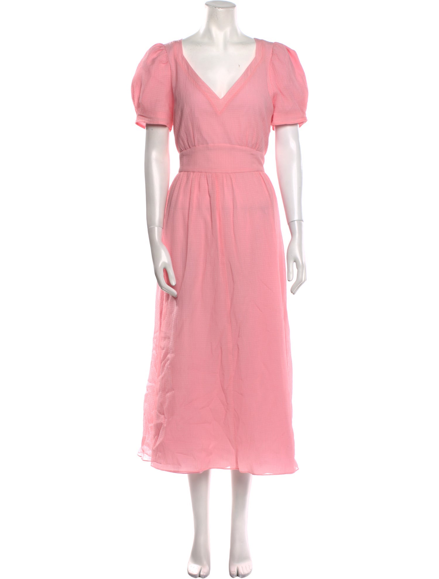 LoveShackFancy V-Neck Long Dress