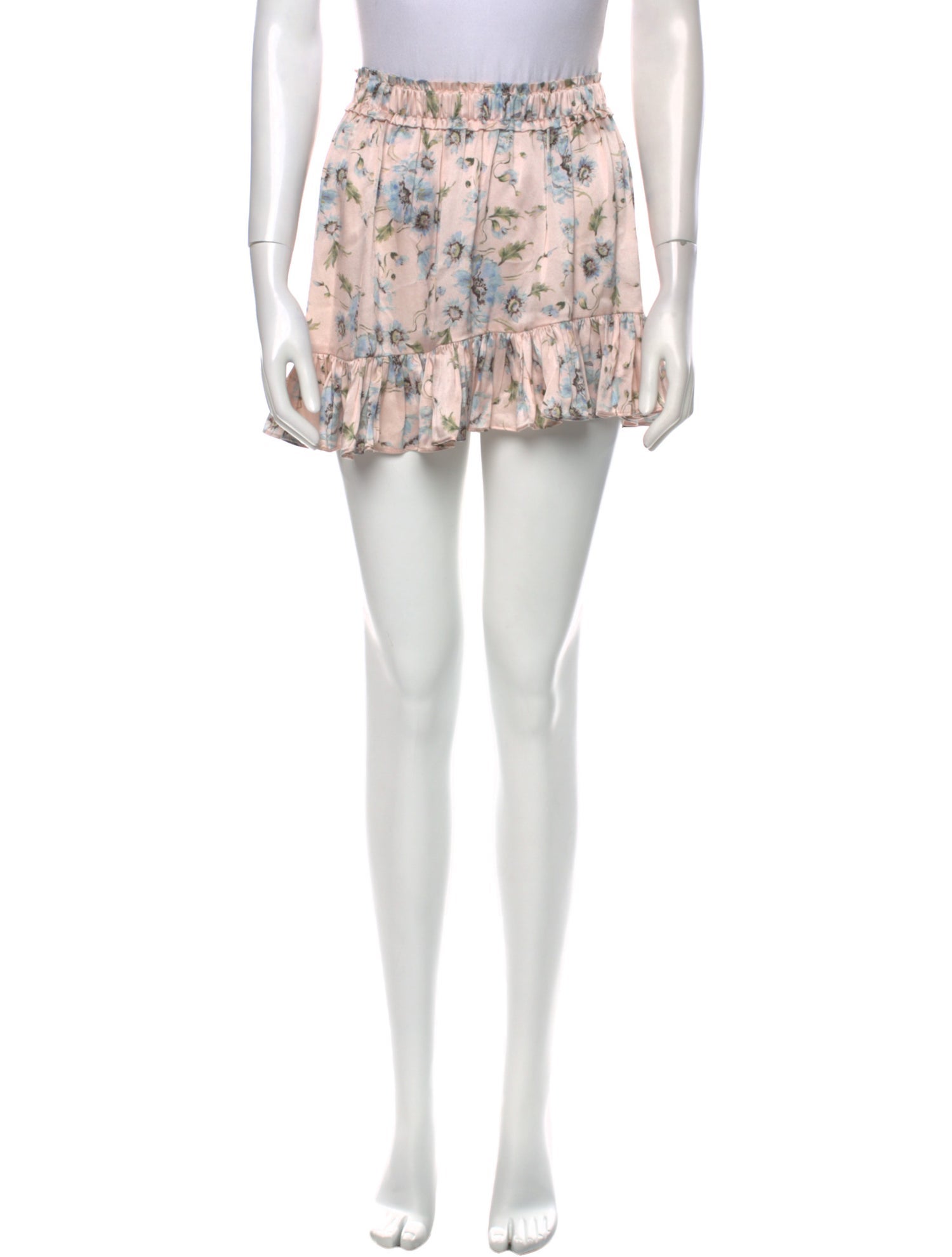 LoveShackFancy Silk Mini Skirt