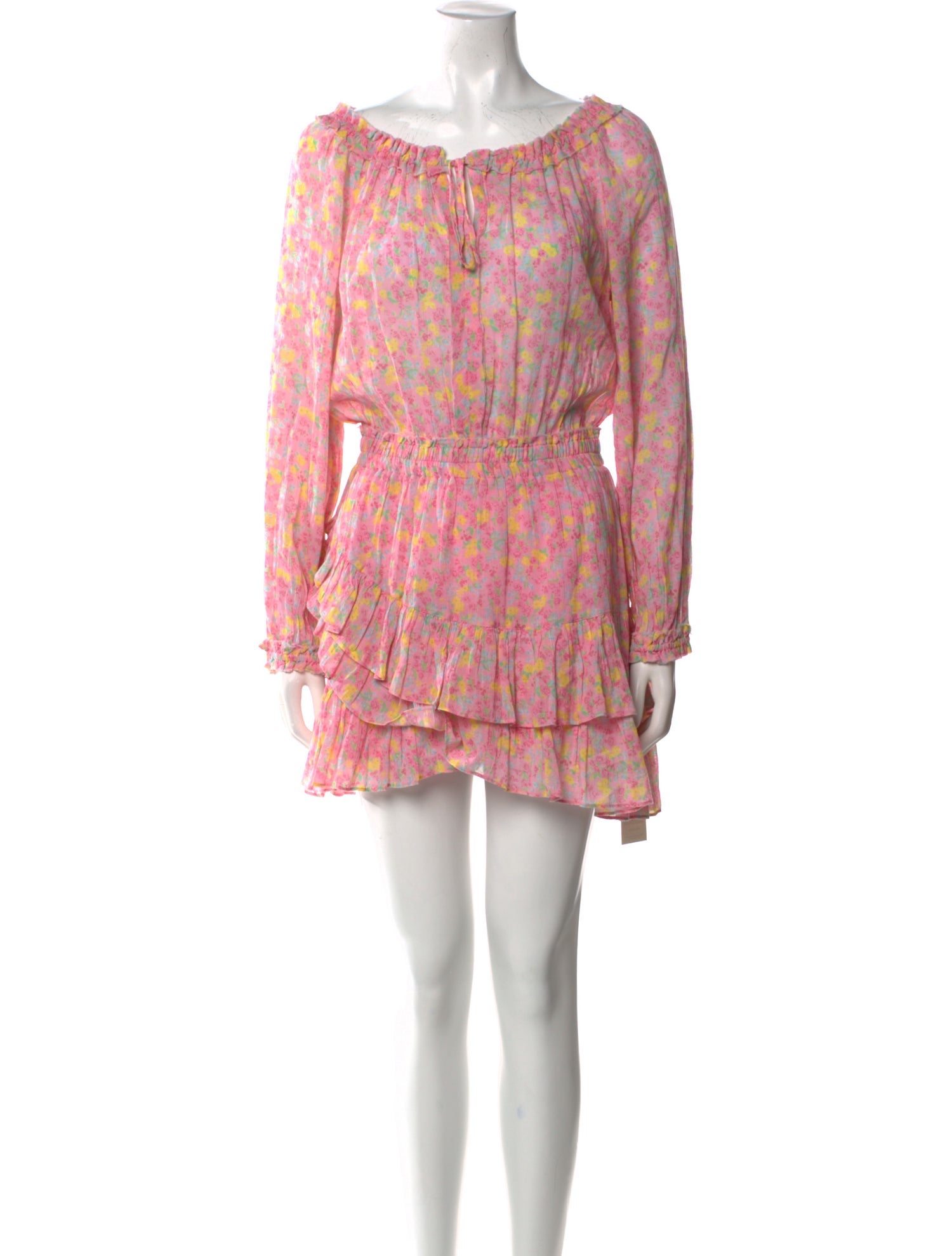 LoveShackFancy Printed Mini Dress