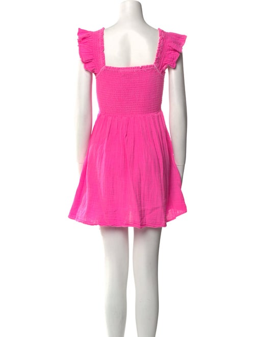 LoveShackFancy V-Neck Mini Dress