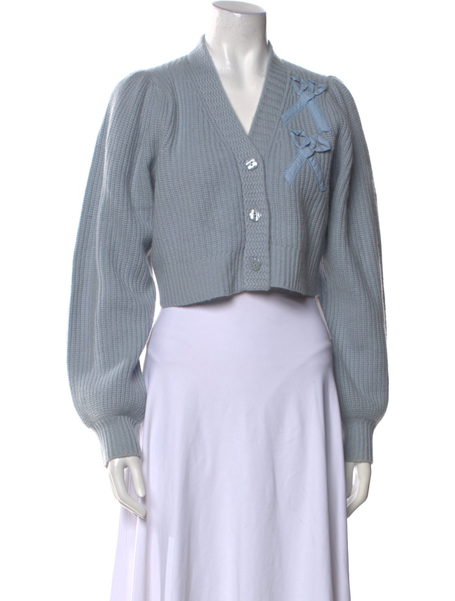 LoveShackFancy Cashmere V-Neck Sweater