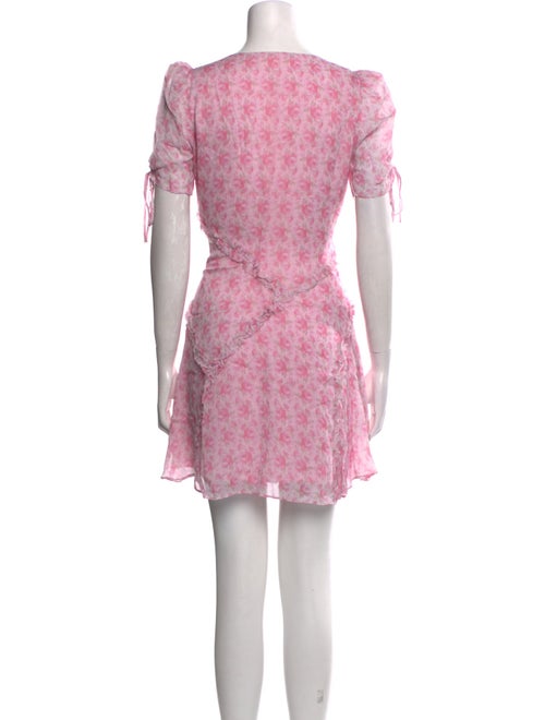 LoveShackFancy Floral Print Mini Dress