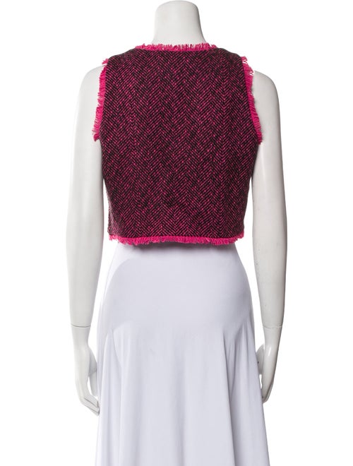 LoveShackFancy Printed Scoop Neck Crop Top