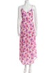 LoveShackFancy Floral Print Long Dress