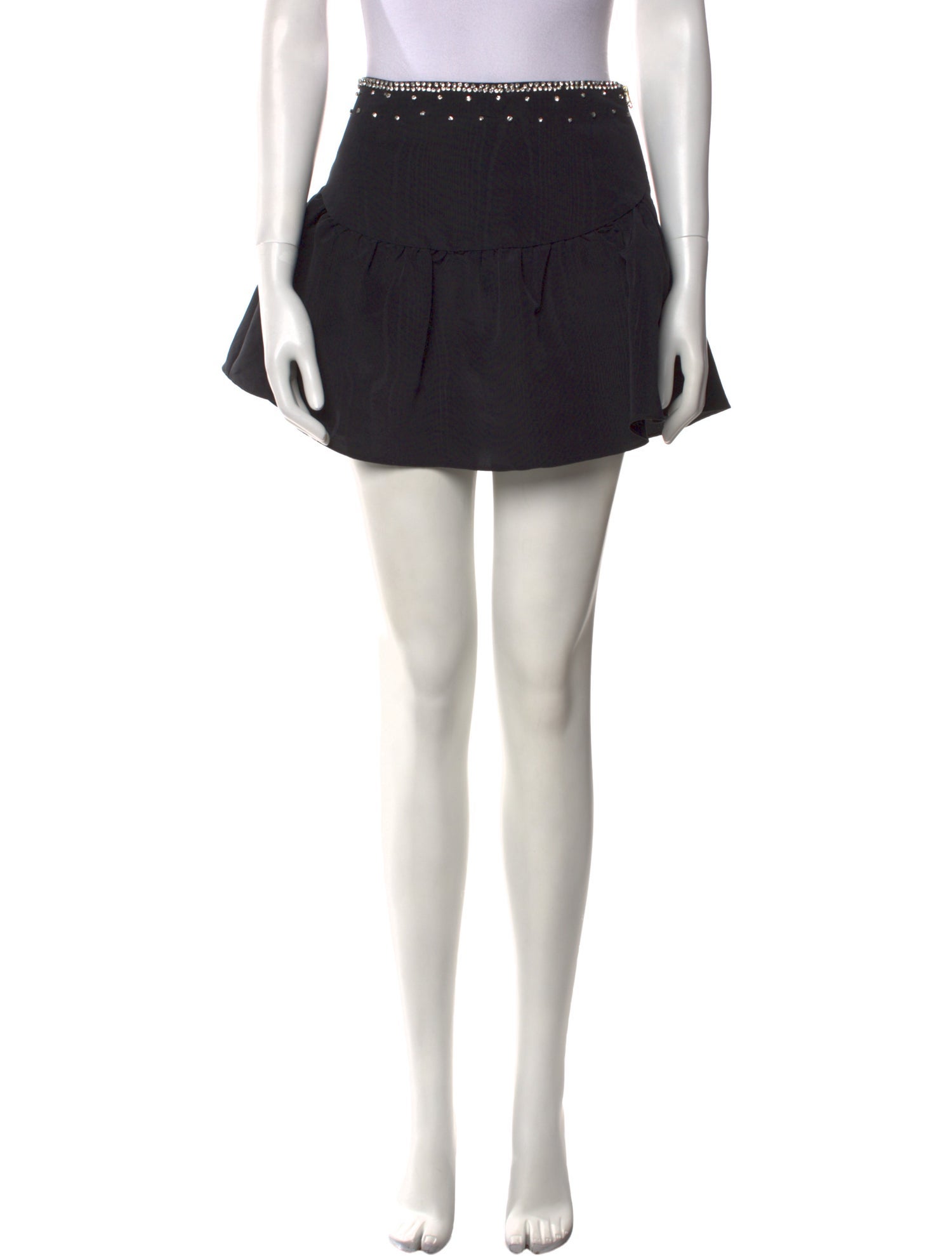 LoveShackFancy Crystal Embellishments Mini Skirt