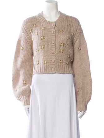 LoveShackFancy Alpaca Crew Neck Sweater