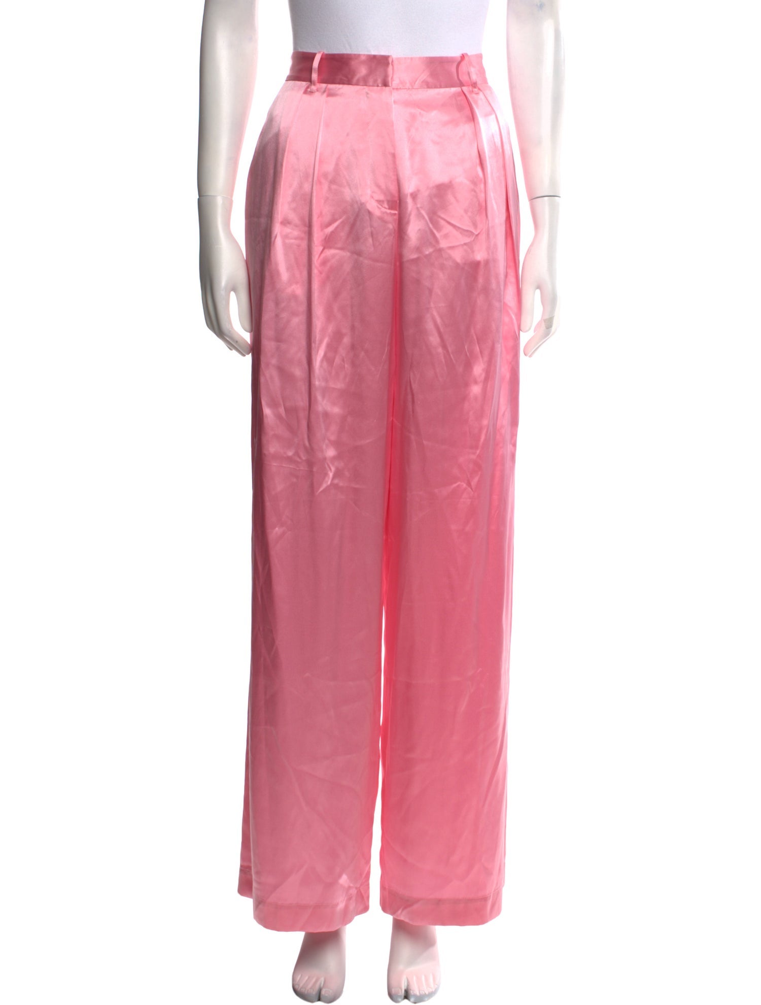 LoveShackFancy Silk Wide Leg Pants