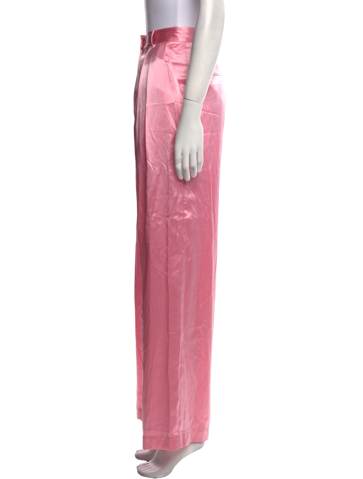 LoveShackFancy Silk Wide Leg Pants