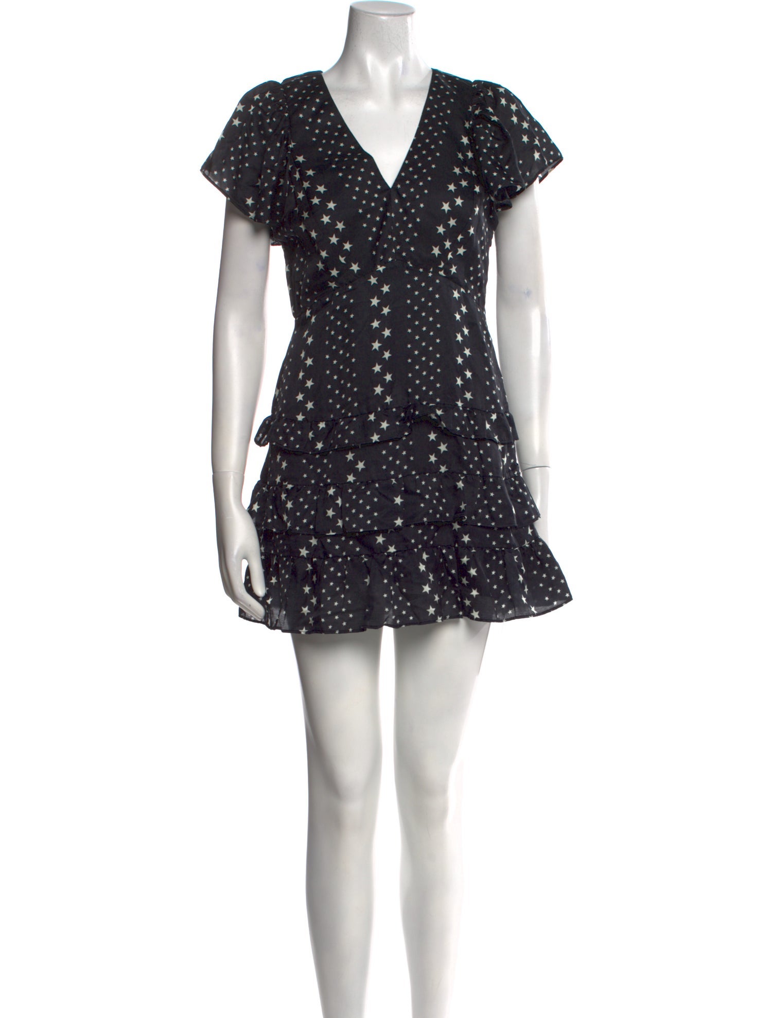 LoveShackFancy Polka Dot Print Mini Dress