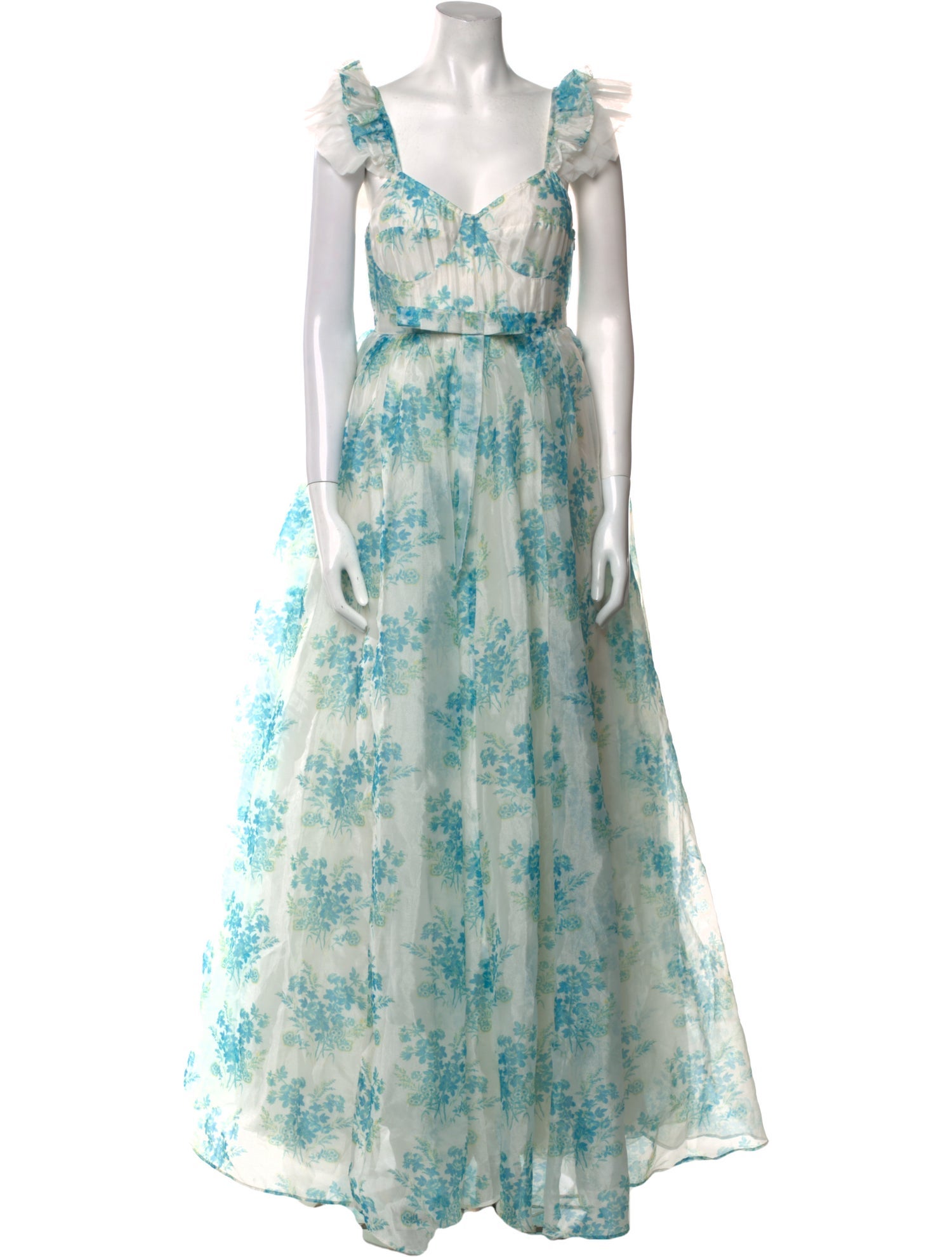 LoveShackFancy Floral Print Long Dress w/ Tags