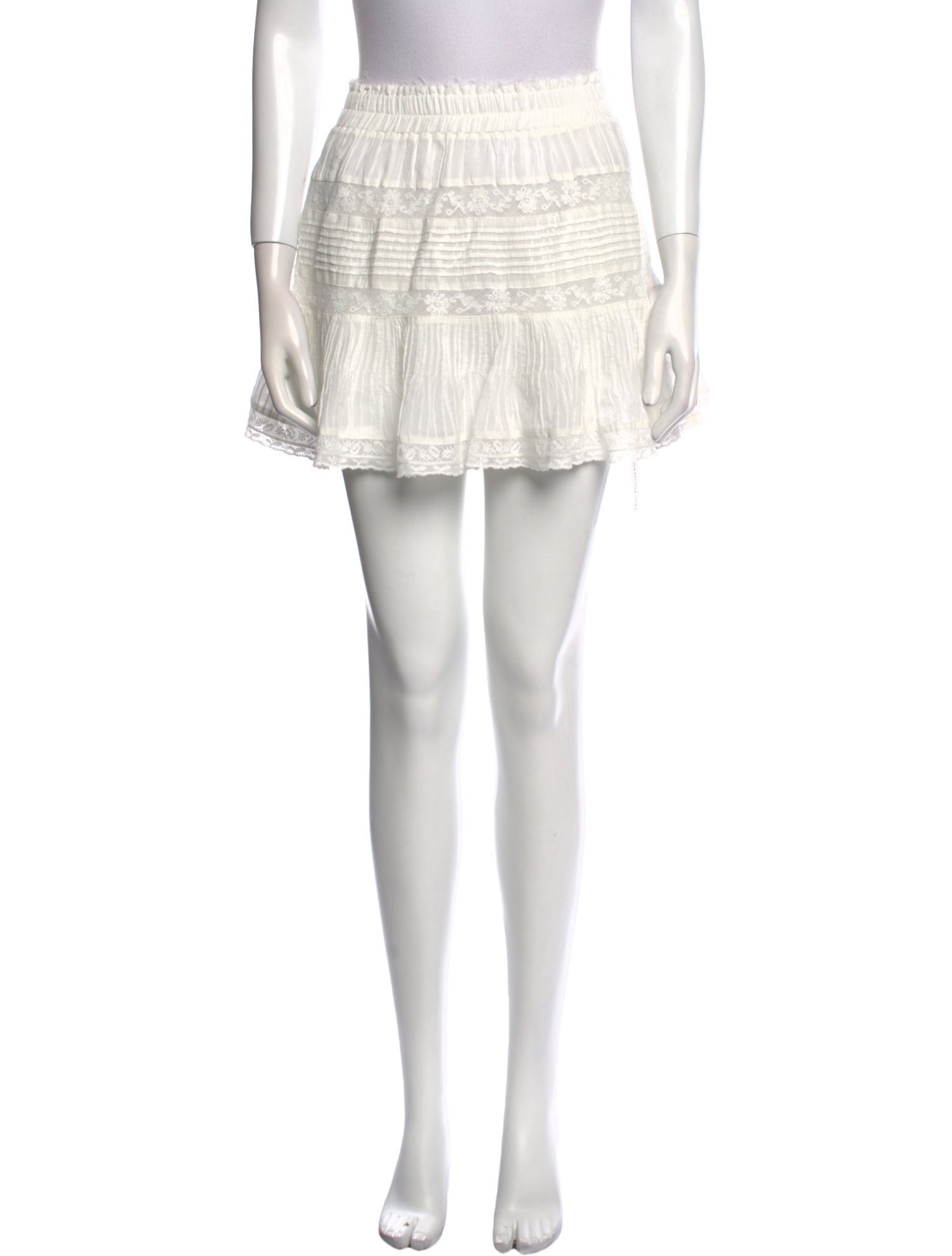 LoveShackFancy Ruffle Embellishment Mini Skirt w/ Tags