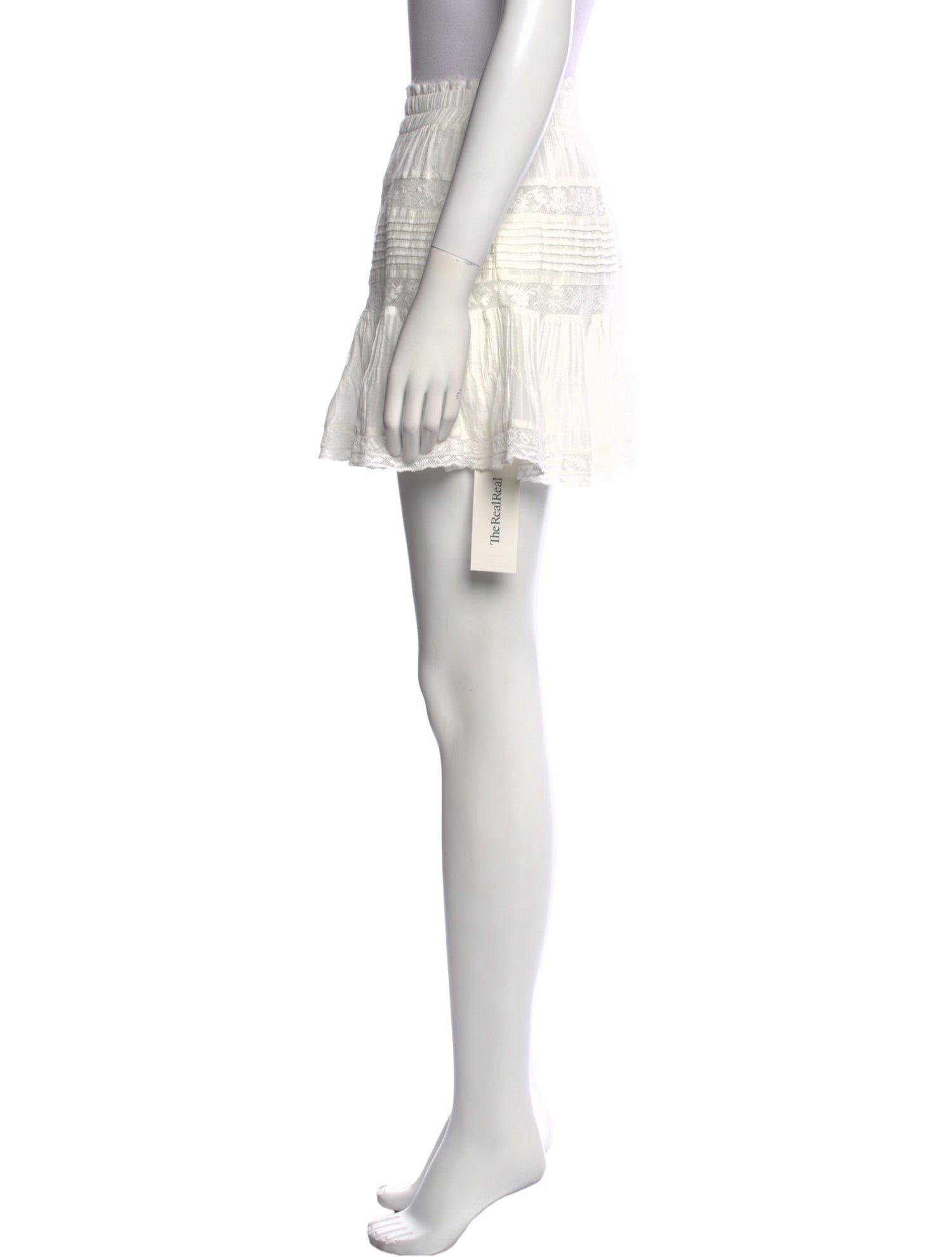 LoveShackFancy Ruffle Embellishment Mini Skirt w/ Tags