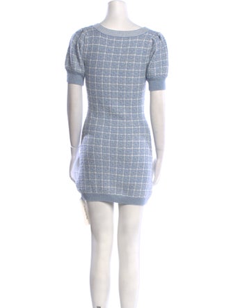 LoveShackFancy Plaid Print Mini Dress