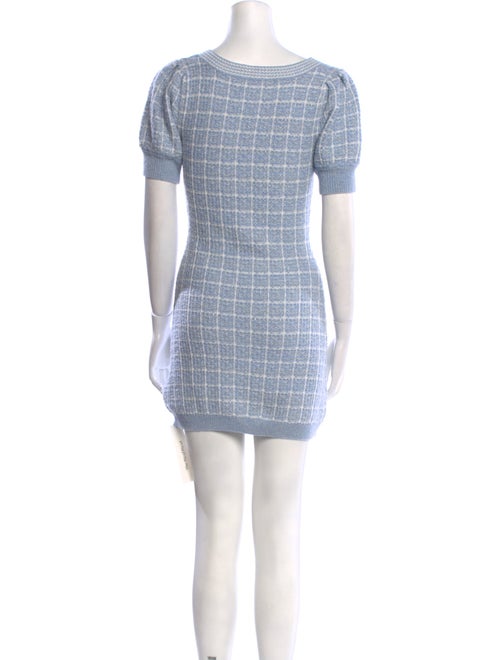 LoveShackFancy Plaid Print Mini Dress