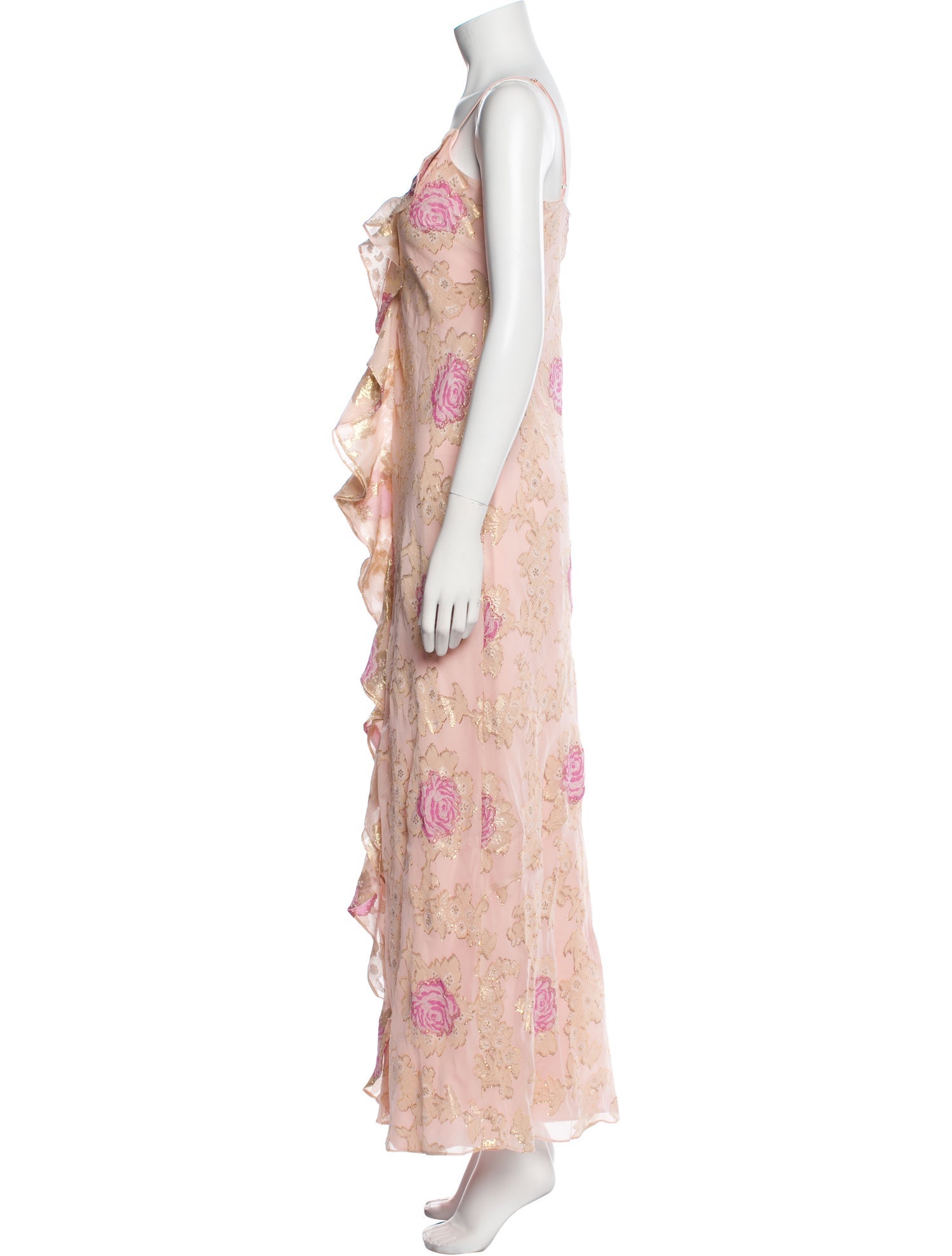 LoveShackFancy Silk Long Dress