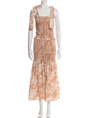 LoveShackFancy Dresses Printed Midi Length Dress XS