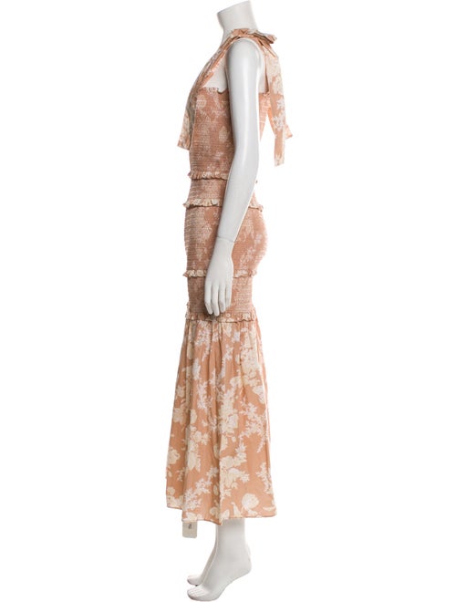 LoveShackFancy Printed Midi Length Dress