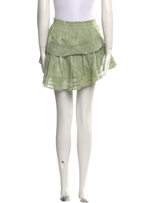 LoveShackFancy Ruffle Embellishment Mini Skirt