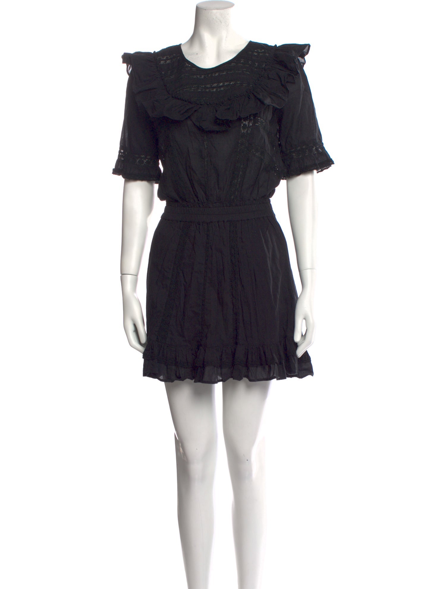 LoveShackFancy Scoop Neck Mini Dress