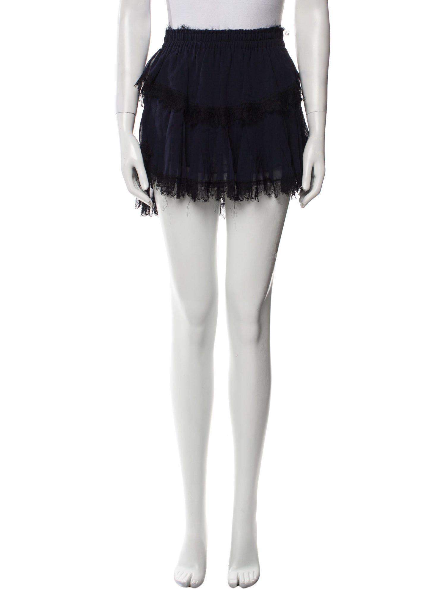 LoveShackFancy Silk Mini Skirt