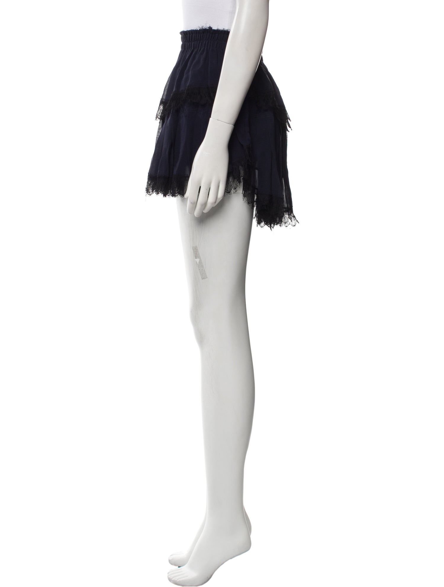 LoveShackFancy Silk Mini Skirt