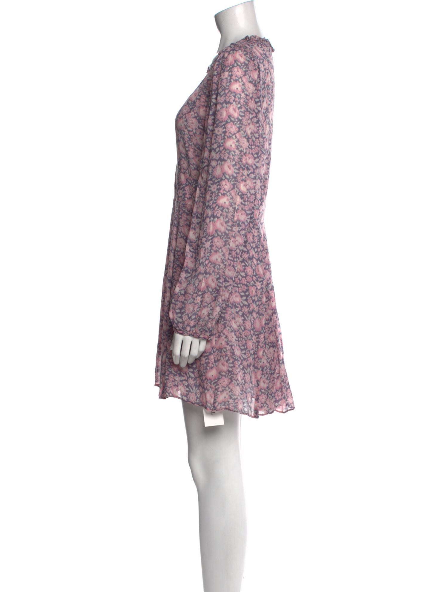 LoveShackFancy Floral Print Mini Dress