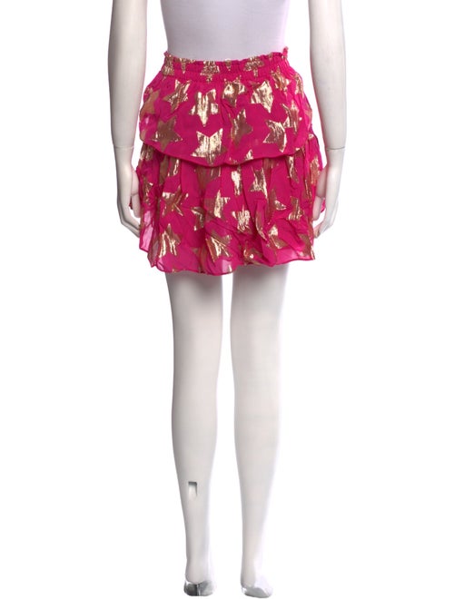 LoveShackFancy Glitter Accents Mini Skirt