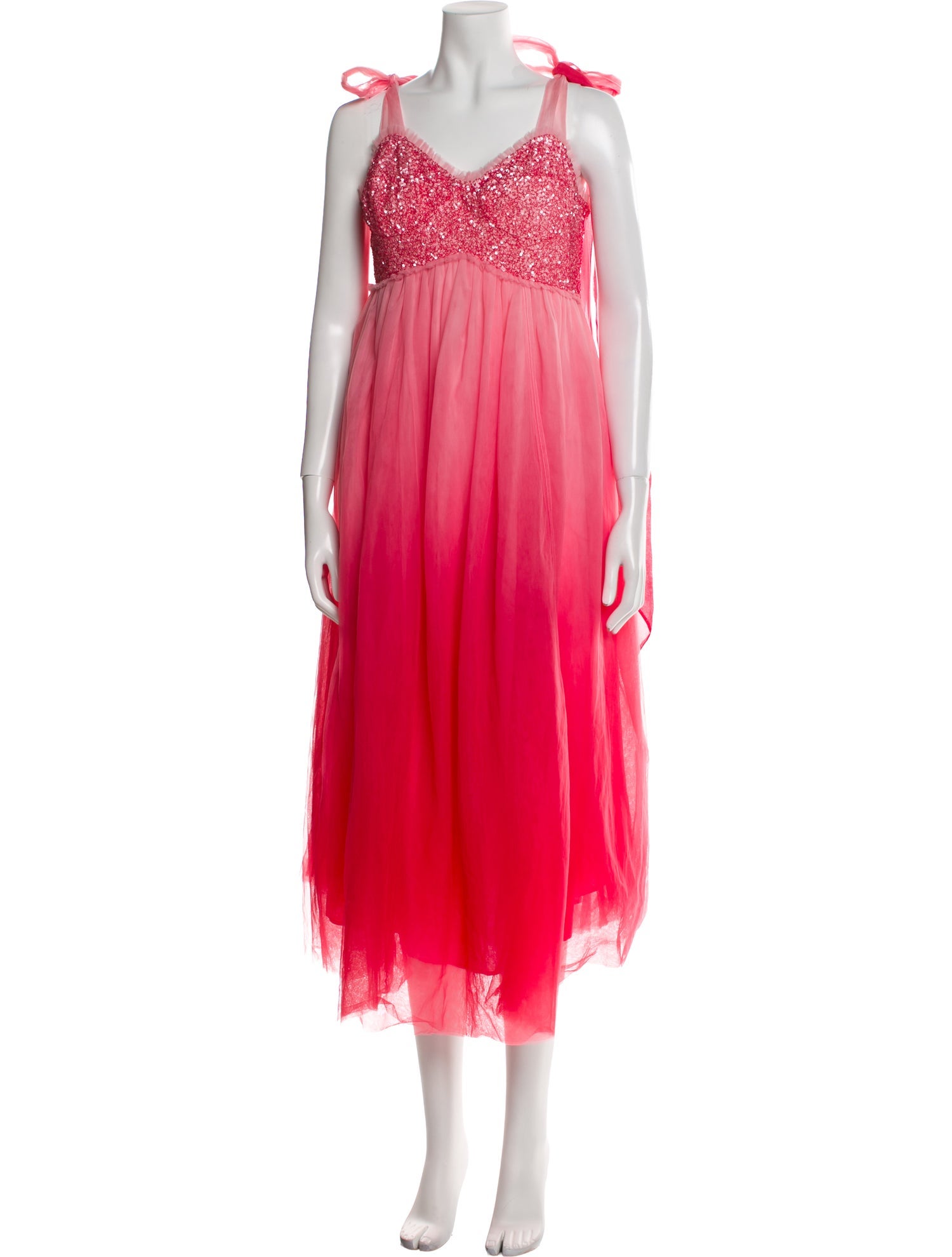 LoveShackFancy V-Neck Long Dress w/ Tags