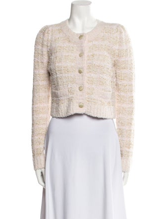 LoveShackFancy Tweed Pattern Evening Jacket