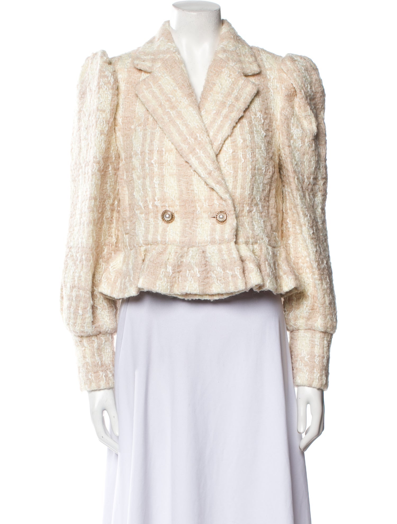 LoveShackFancy Wool Tweed Pattern Blazer w/ Tags