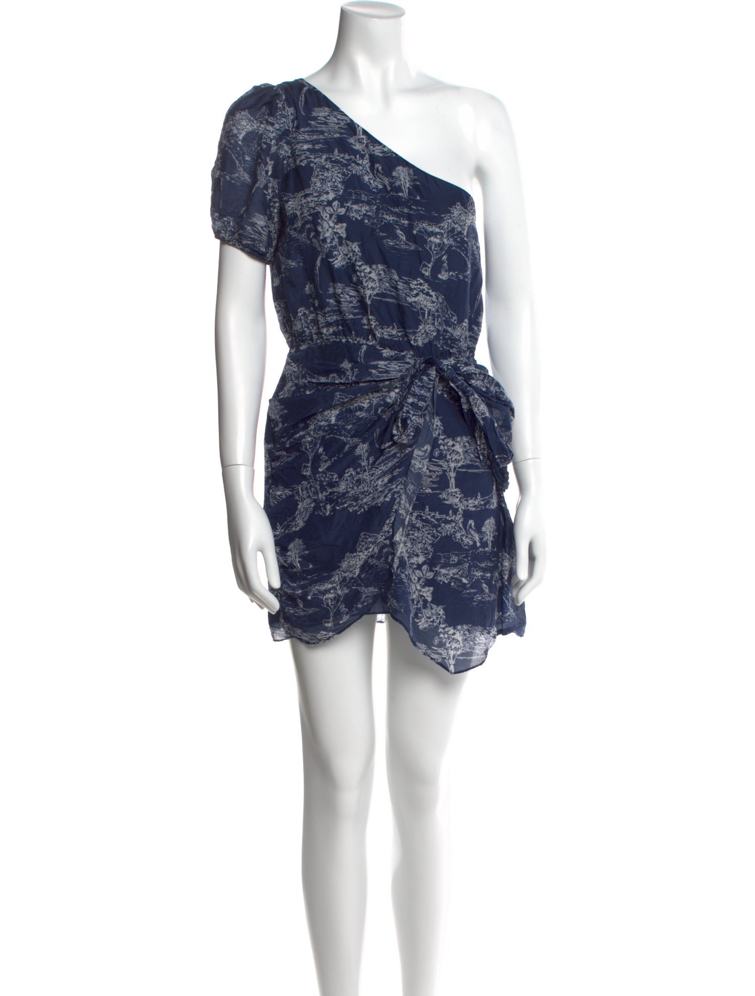 LoveShackFancy Floral Print Mini Dress