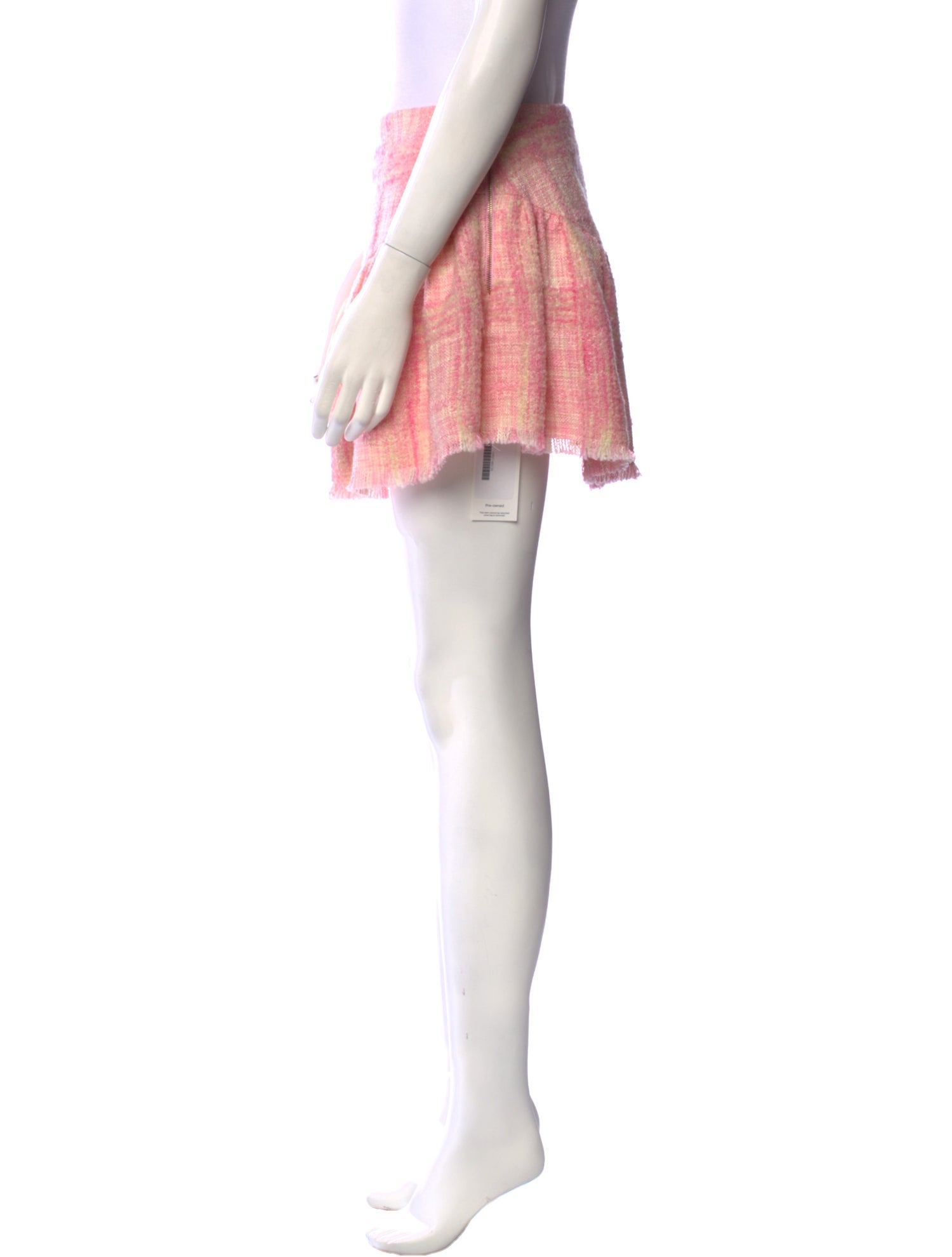 LoveShackFancy Tweed Pattern Mini Skirt