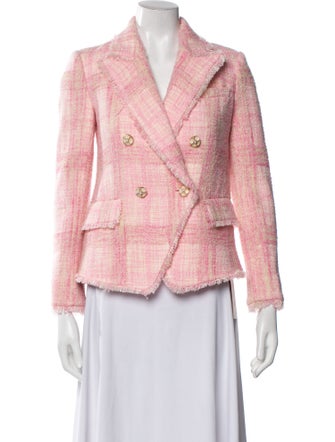 LoveShackFancy Tweed Pattern Blazer