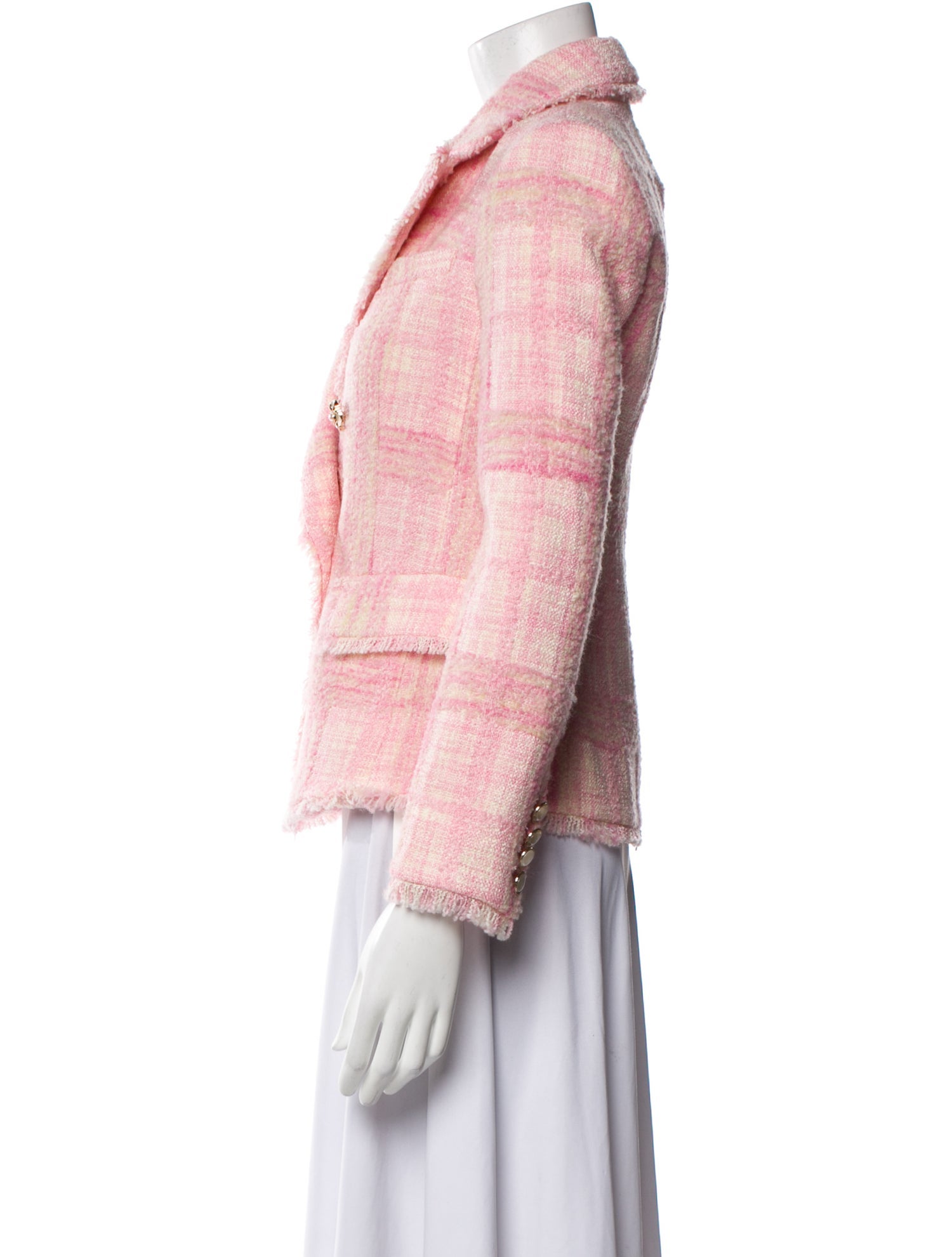 LoveShackFancy Tweed Pattern Blazer