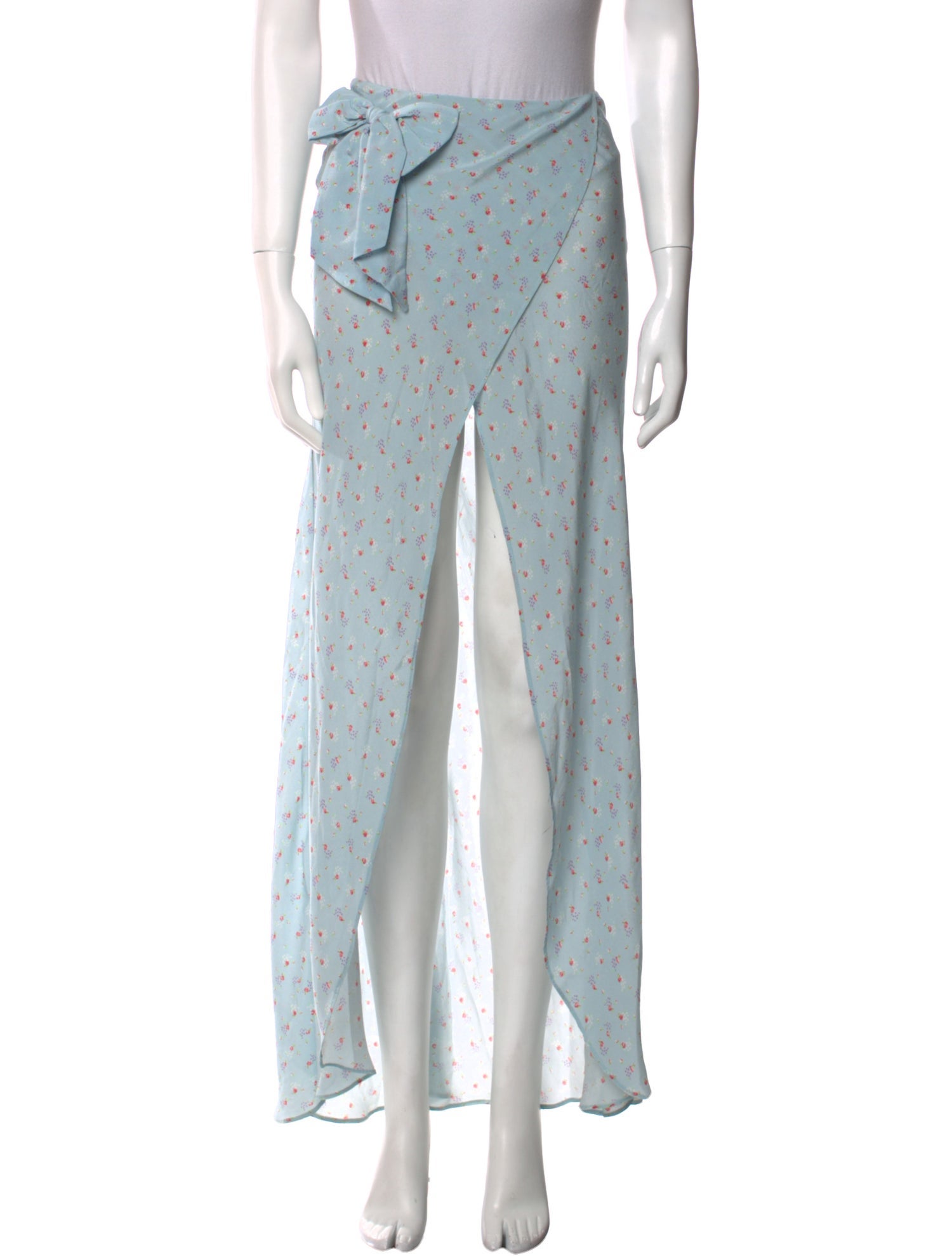 LoveShackFancy Silk Long Skirt