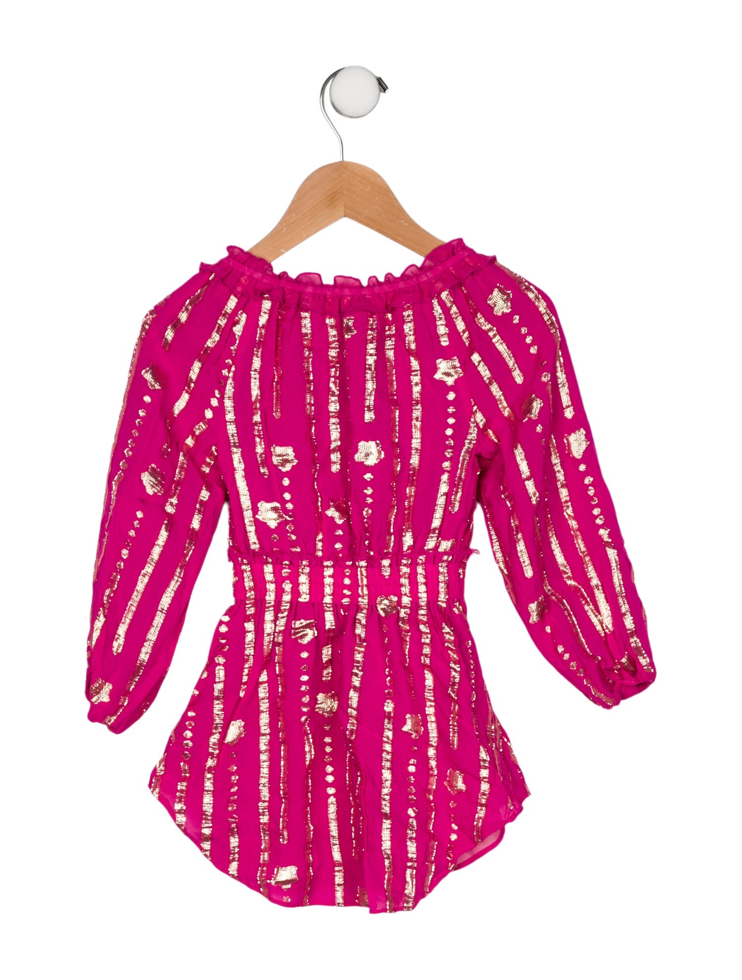 LoveShackFancy Girls' Long Sleeve Dress