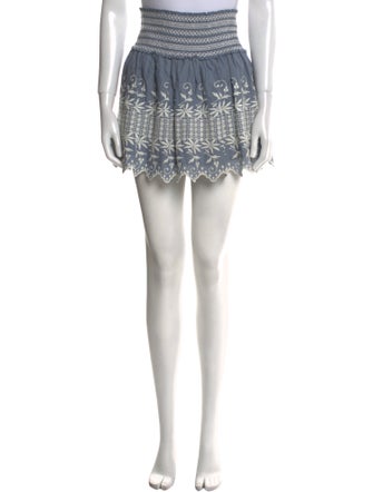 LoveShackFancy Lace Pattern Mini Skirt