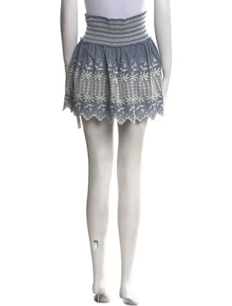 LoveShackFancy Lace Pattern Mini Skirt