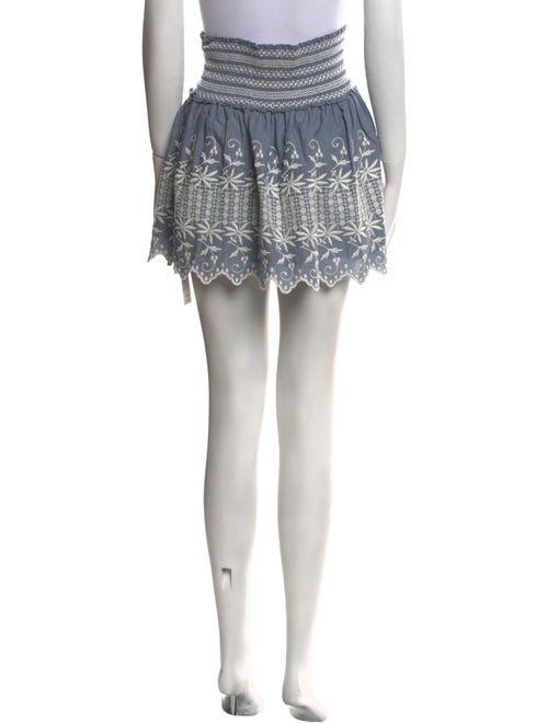 LoveShackFancy Lace Pattern Mini Skirt