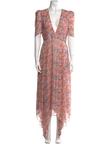 LoveShackFancy Dresses Floral Print Long Dress M