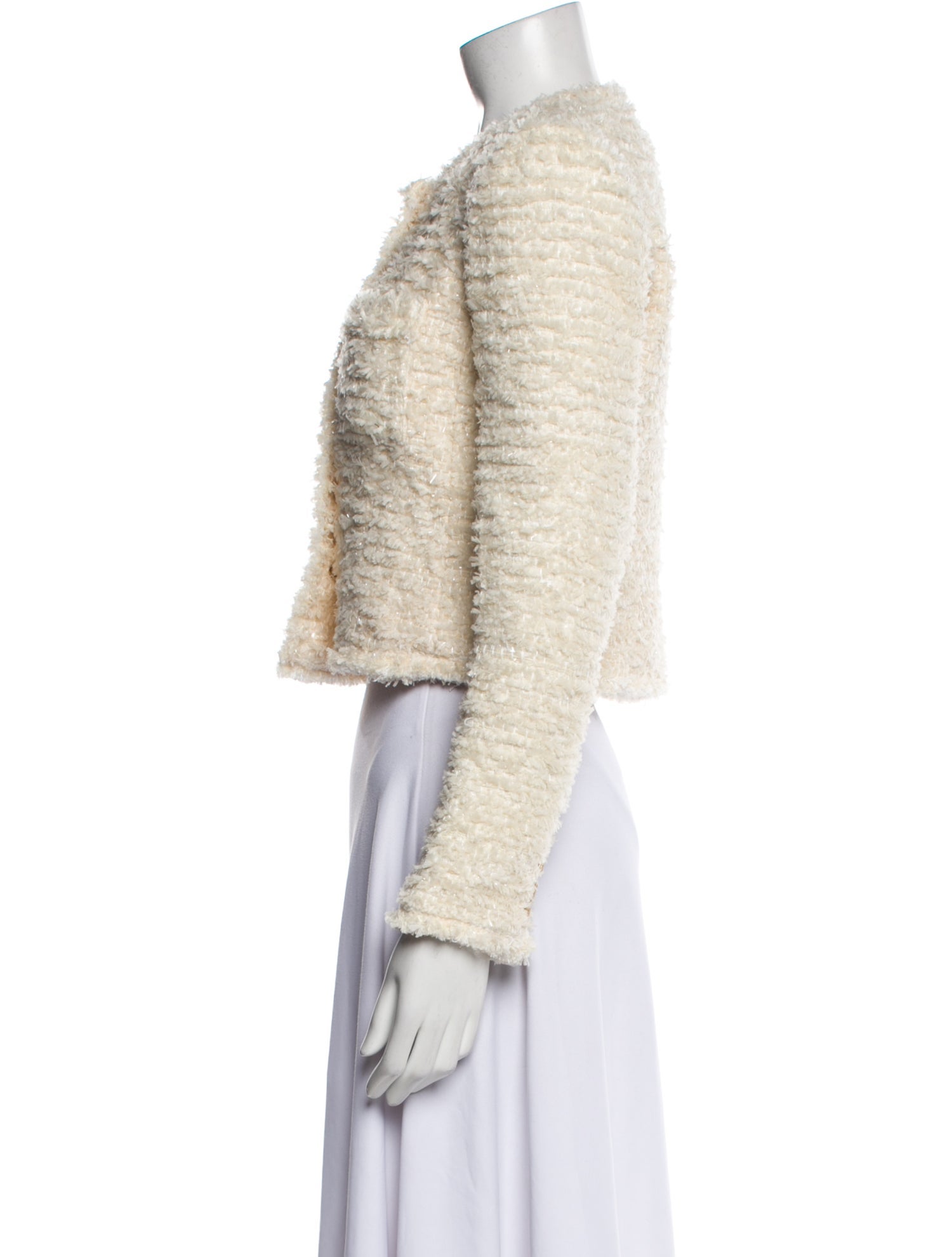 LoveShackFancy Tweed Pattern Evening Jacket