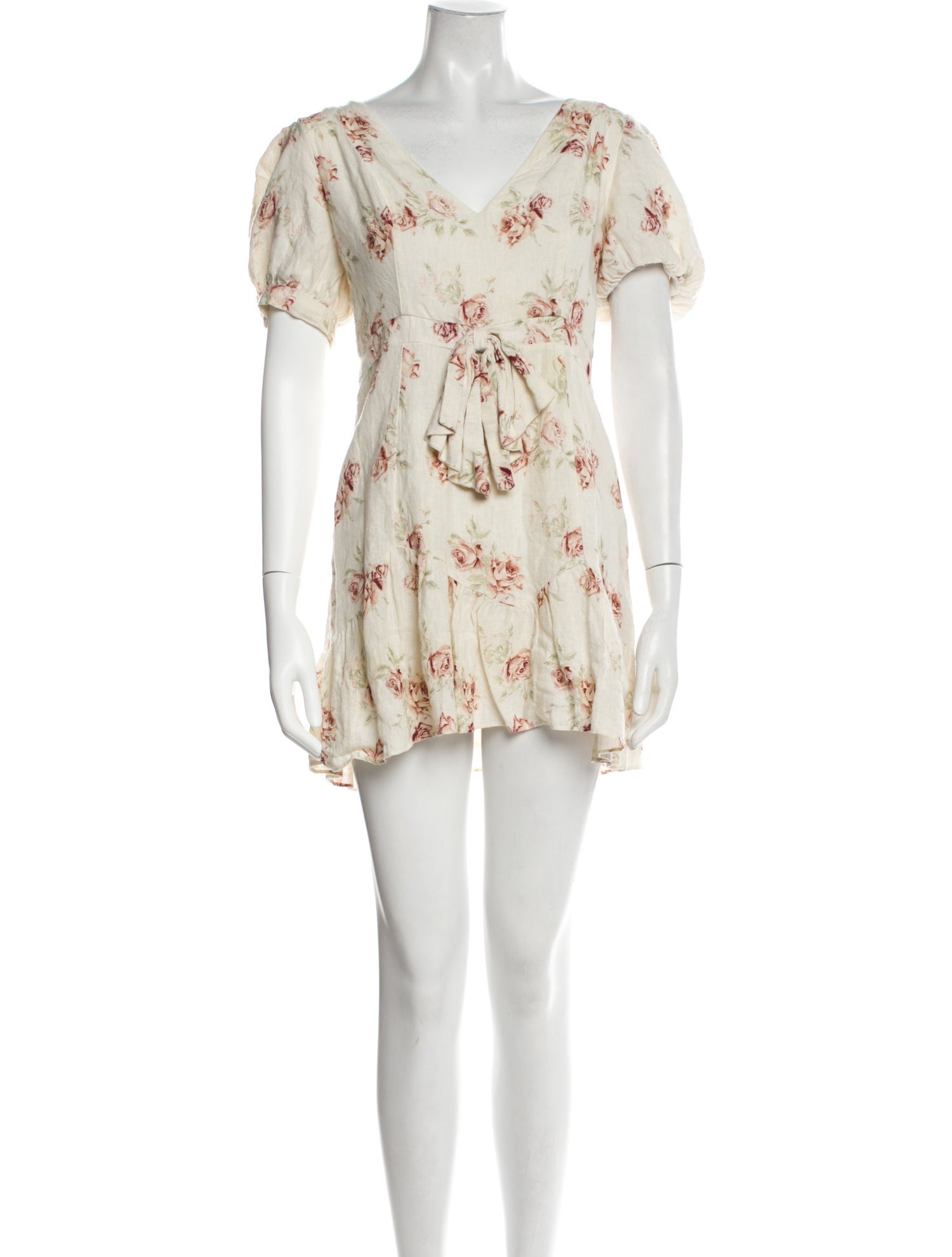 LoveShackFancy Linen Mini Dress