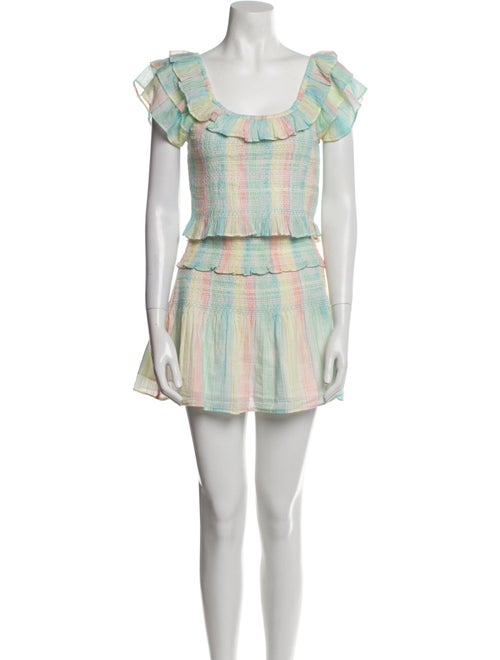 LoveShackFancy Striped Skirt Set