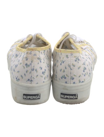 LoveShackFancy Canvas Floral Print Sneakers