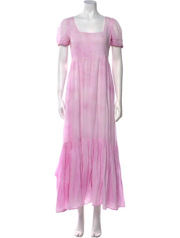 LoveShackFancy Dresses Square Neckline Long Dress M